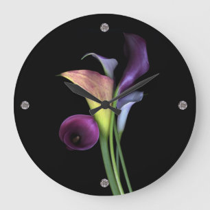 Calla Lilies Wall Clock