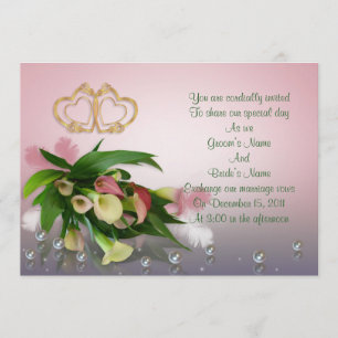Calla lilies Wedding Invitation elegant