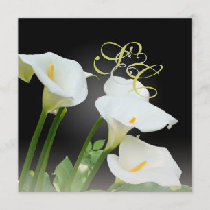 Calla lilies, wedding Invitations