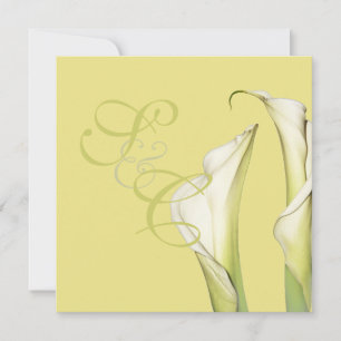 Calla lilies, wedding Invitations