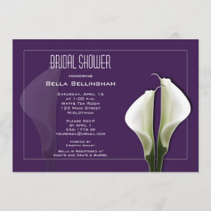 Calla Lillies Bridal Shower Invitation