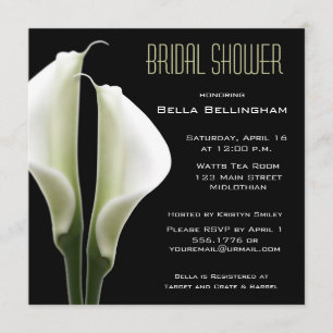 Calla Lillies Bridal Shower Invitation