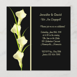 Calla Lillies Engagement Invitation