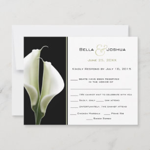 Calla Lillies RSVP Card