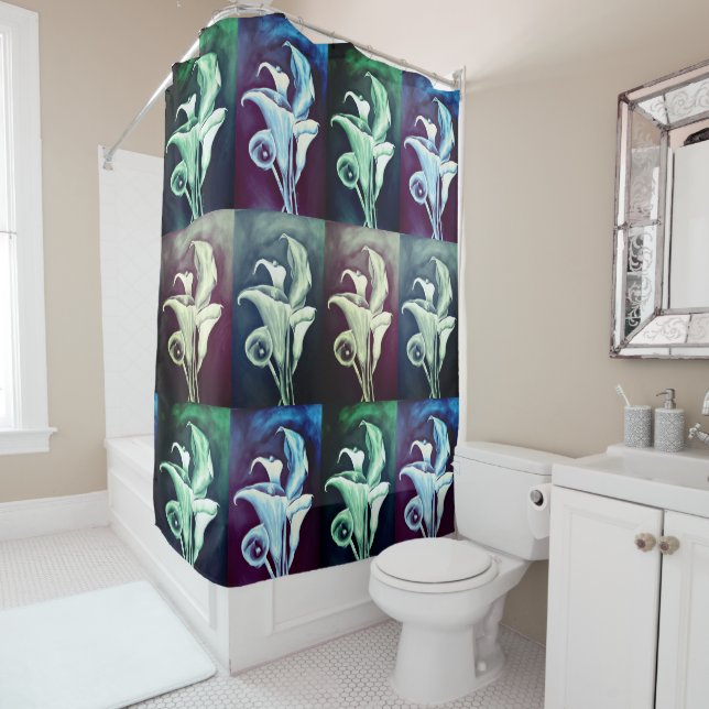 Calla Lillies Shower Curtain (In Situ)