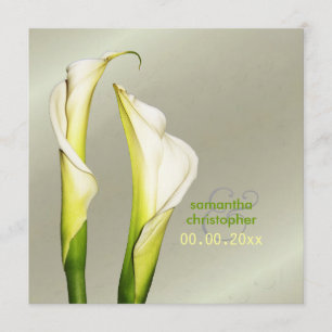 Calla lillies/wedding Invitations