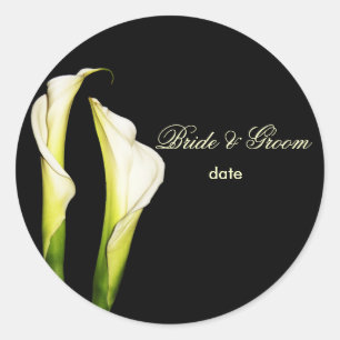 Calla Lillies wedding stickers