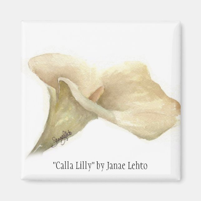 "Calla Lilly" by Janae Lehto Magnet (Front)