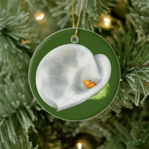 Calla Lilly Ceramic Tree Decoration