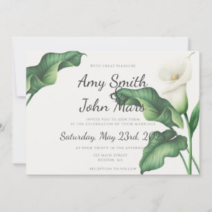 Calla Lilly Invitation