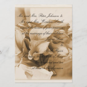 Calla Lilly Invitation