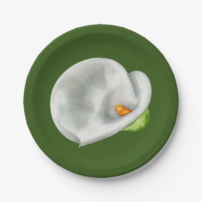 Calla Lilly Paper Plate (Front)