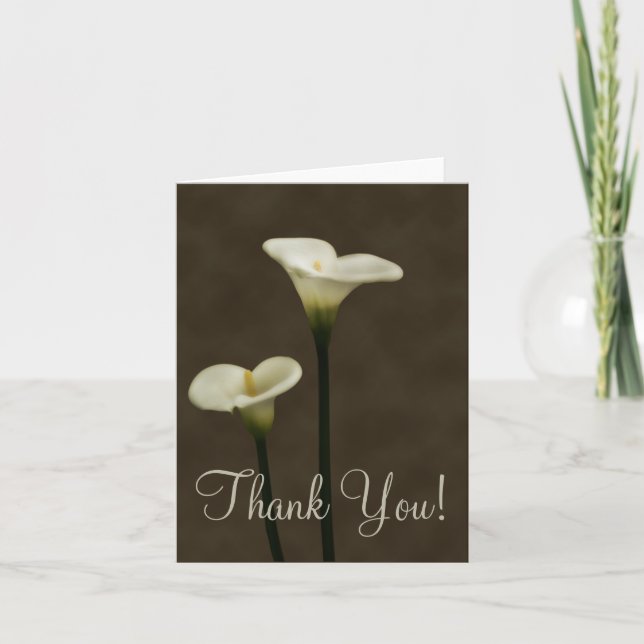 Calla Lilly Thank You Card (Front)