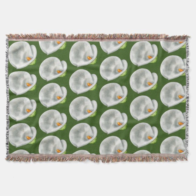 Calla Lilly Throw Blanket (Front)