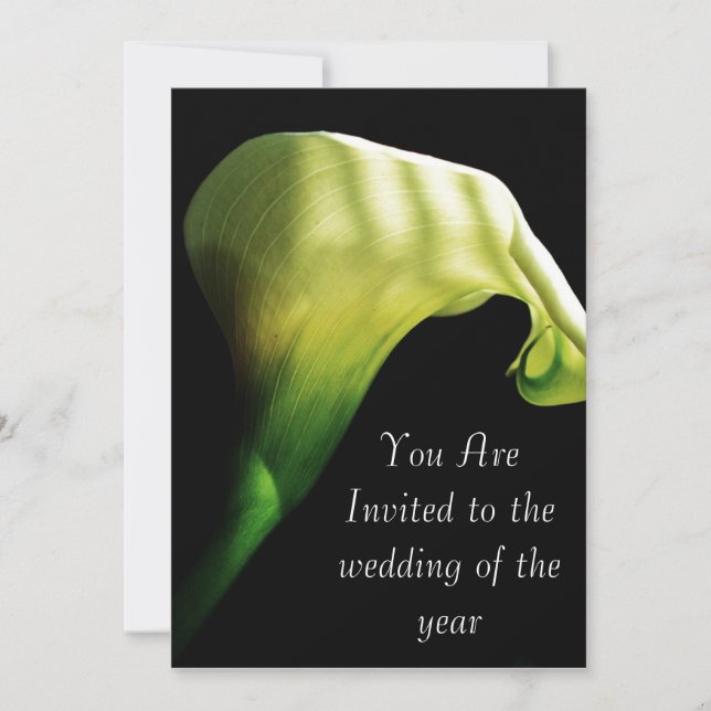 calla lilly wedding  Invitation (Front)