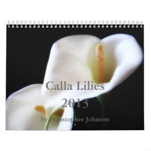 Calla Lily 2013 Calendar