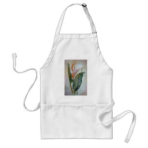Calla Lily Beautiful Botanical Art Standard Apron