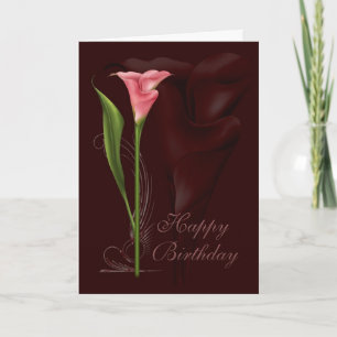 Calla Lily Birthday Card
