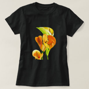 Calla lily blossom watercolor floral T-Shirt