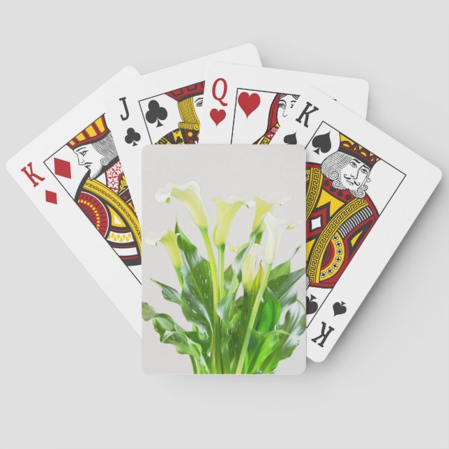 Calla Lily Bouquet Playing Cards (Back)