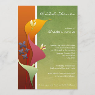 Calla Lily Bridal Shower Invitations