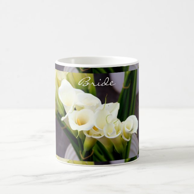 calla lily bride coffee mug (Center)