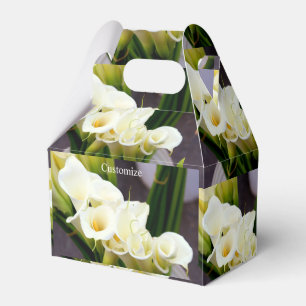 calla lily candy tin favour box