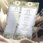 Calla Lily Ceremony Program Art Nouveau Mucha Programme<br><div class="desc">Introducing the editable Vintage Wedding Program by Alphonse Mucha, now available on Zazzle! This elegant program is the perfect way to guide your guests through your special day. The Vintage Wedding Program features a beautiful Art Nouveau design by the legendary Alphonse Mucha. The design's soft colours and intricate details are...</div>