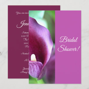 Calla Lily Custom Bridal Shower Invitation