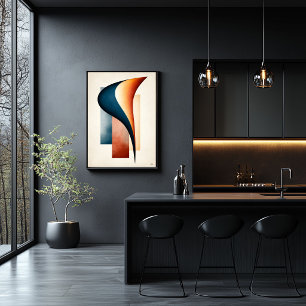 Calla Lily Flow Japandi Minimalist Botanical Poster