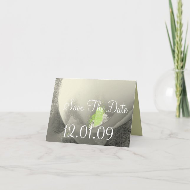 Calla Lily Flower Thank You Card (Front)