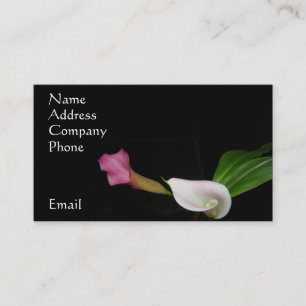 Calla Lily Flowers Floral Photography Business Card