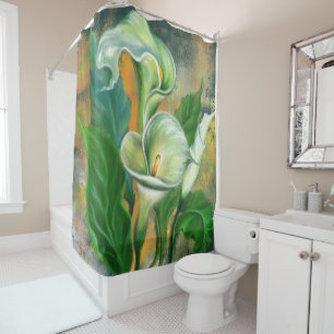 Calla Lily Flowers Showers Curtain