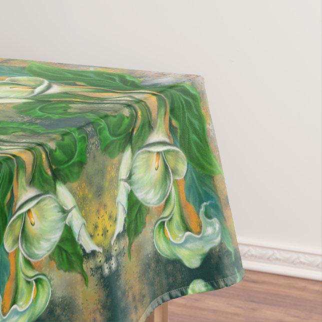 Calla Lily Flowers Tablecloth (In Situ)