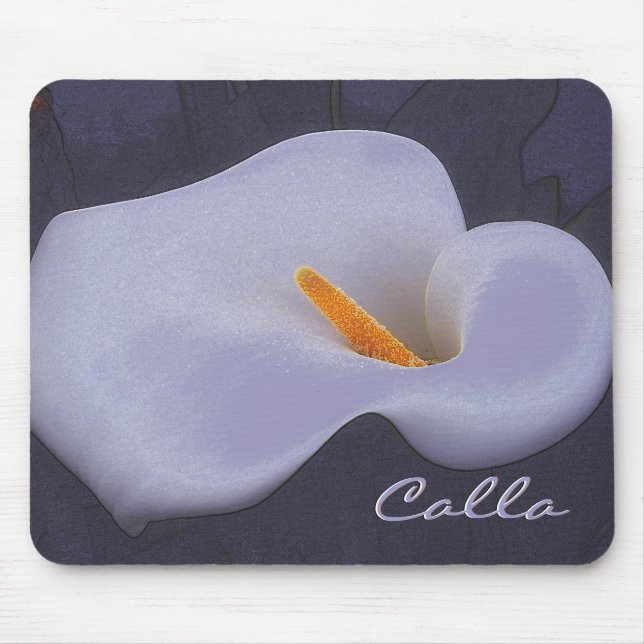 Calla Lily Illustration Mousepad (Front)