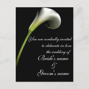calla lily invitation