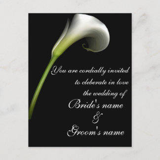 calla lily invitation