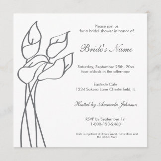 Calla Lily Invite