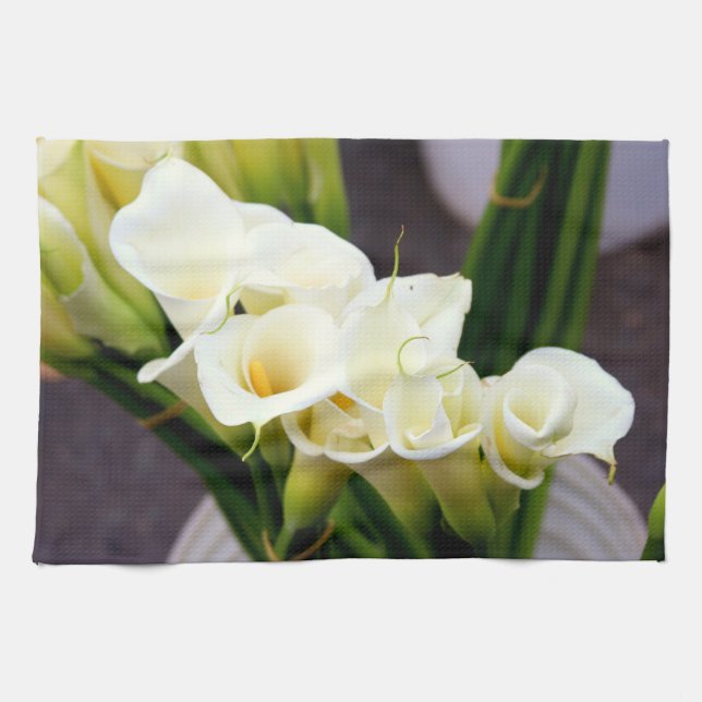 calla lily kitchen towel (Horizontal)