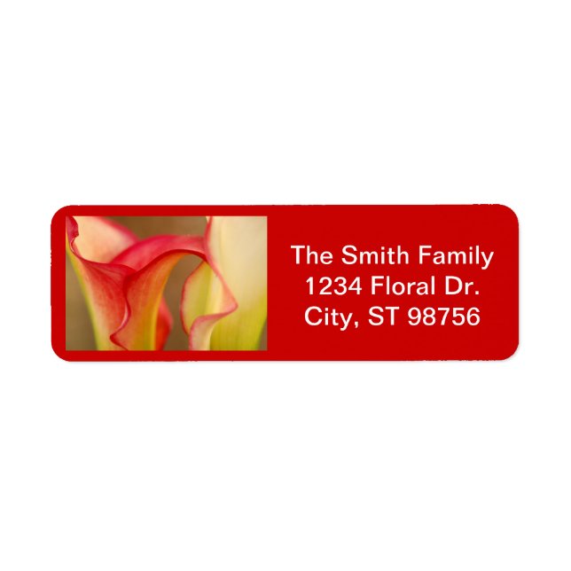 Calla Lily Label (Front)