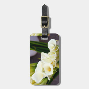 calla lily luggage tag