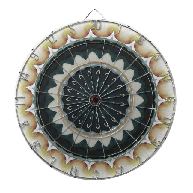 Calla Lily Mandala Dartboard (Front)