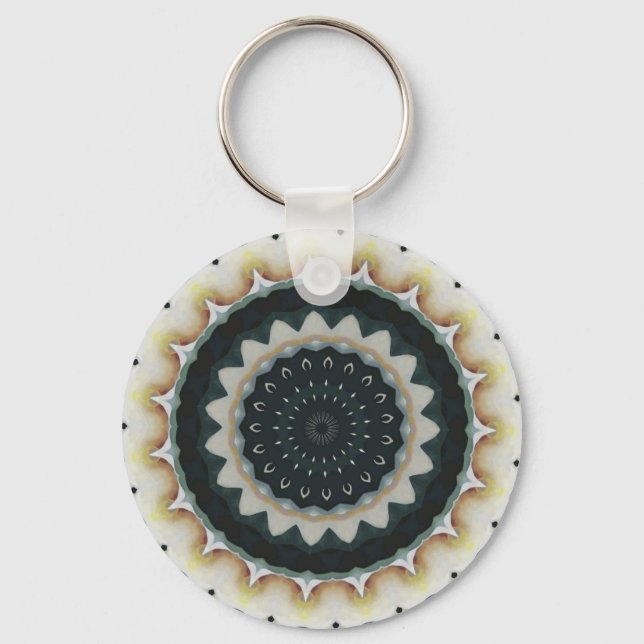 Calla Lily Mandala Key Ring (Front)