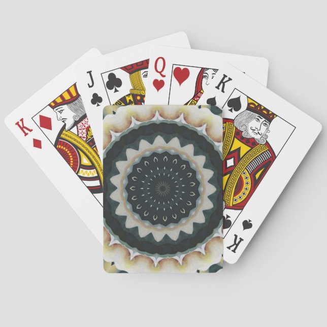 Calla Lily Mandala Playing Cards (Back)