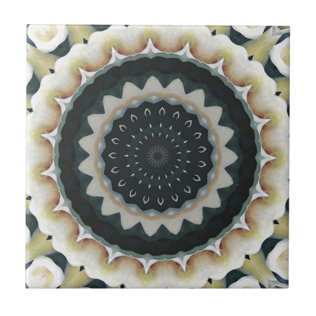 Calla Lily Mandala Tile (Front)