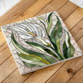 Calla Lily Mosaic Art Tile