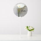 Calla lily on handwriting