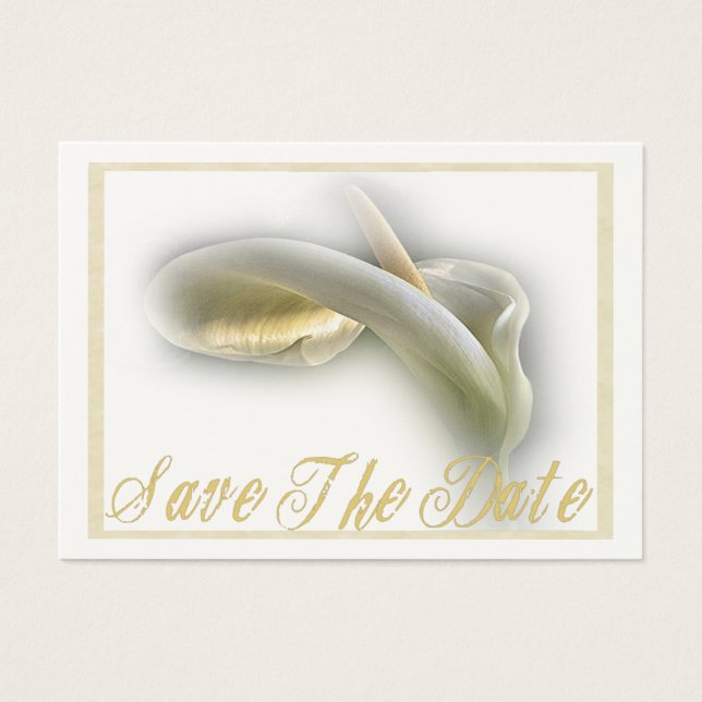 Calla Lily - Save The Date Card (Front)