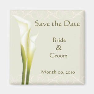 Calla Lily Save the Date Magnets