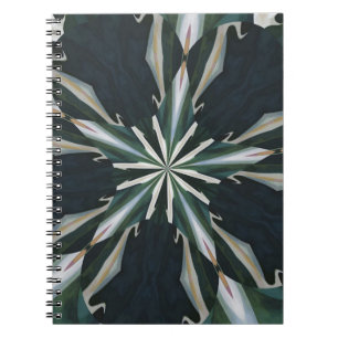 Calla Lily Star Kaleidoscope Notebook